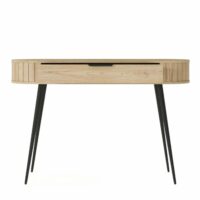 Bureau en chêne cremona 120cm-Chêne-Marron-Casanova Paris