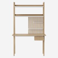 Bureau en chêne - naturel-Chêne-Marron-Habitat
