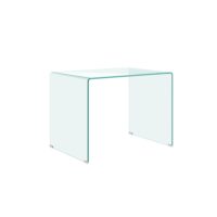 Bureau en verre courbe 100x60x75 cm-Verre-Transparent-Itamoby
