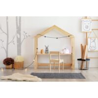 Bureau enfant br pin massif-Bois de Pin-Beige-Babykare