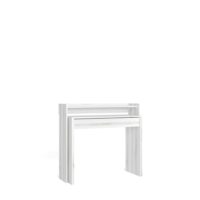 Bureau Extensible effet bois blanc veiné 99x35x90cm-Bois-Blanc-Skraut home