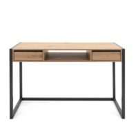 Bureau industriel bois et noir-Bois-Marron-Concept Usine