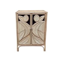 Cabinet de rangement en rotin--Beige-Terracotta