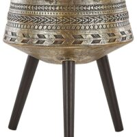 Cache-pot d'extérieur en céramique doré h51-Céramique-Doré-Beliani