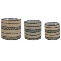 Cache-pot d'intérieur en osier naturel h373328--Marron-Beliani