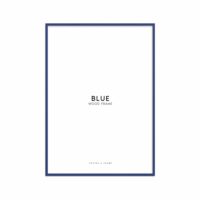 Cadre en bois bleu en acrylique - 70 x 100 cm-Bois-Bleu-Poster & Frame