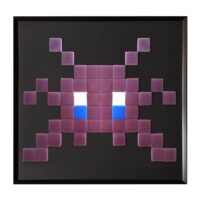 Cadre mosaïque en verre mauve 30x30cm-Verre-Violet-Fenel & Arno