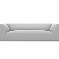 Canapé 3 places en Velours Gris Clair-Velours-Gris-CXL by Christian Lacroix