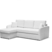 Canapé d’angle universel avec fonction couchage et coffre - écru--Beige-KS Home Concept