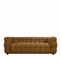 Canapé droit 3 places en tissu - bronze-Tissu-Marron-Drawer