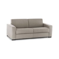 Canapé fixe 2 places tissu taupe 180x95x90h cm-Tissu-Gris-Talamo Italia