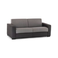 Canapé lit 2 places en tissu gris