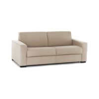 Canapé lit 3 places en tissu beige 200x95h90 cm-Tissu-Beige-Talamo Italia