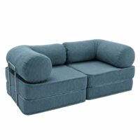 Canapé lounge convertible à modules indépendants--Bleu-SURB