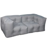 Canapé modulable extérieur imperméable 90 x 180 cm gris clair--Gris-Bananair