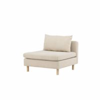 Canapé modulable section droit 102x94 cm--Beige-ebuy24