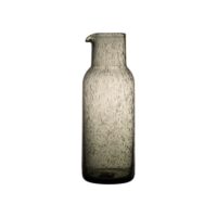 Carafe en verre gris foncé h24