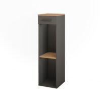 Casier à vin  chêne doré/anthracite 30x106cm-Chêne-Marron-Vicco