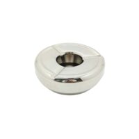 Cendrier en acier inoxydable 12cm-Inox-Argenté-Novastyl