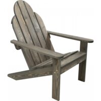 Chaise d'extérieur Adirondack en sapin massif gris 92