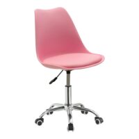 Chaise de bureau rose 48x57x93 cm--Rose-Jardimobilideco