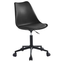 Chaise de bureau style scandinave noir--Noir-Nordlys