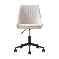 Chaise de bureau velours noir