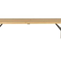 Chaise de jardin en bois-Bois-Marron-Zuiver