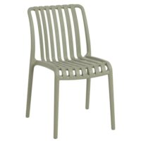 Chaise de jardin en polypropylène vert 50x58x80cm-Polypropylène-Vert-Ixia