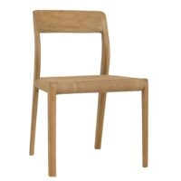 Chaise en teck-Teck-Marron-Hannun