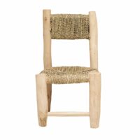 Chaise enfant bois de laurier  -  bois - 45 cm-Bois-Beige-Home Maison