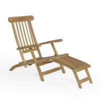 Chaise longue en teck massif-Teck-Marron-TECK Attitude