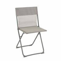 Chaise pliante ultra-compacte en acier gris l44xl48xh83--Marron-LAFUMA MOBILIER