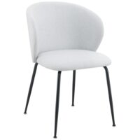 Chaise rembourrée en tissu hydrophobe