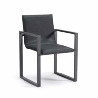 Chaise repas noir L59 x P62 x H88 cm--Noir-Au jardin de Chloé