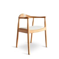 Chaise scandinave en orme massif clair-Orme-Beige-PIB