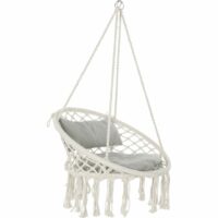 Chaise suspendue extérieure en coton-Coton-Beige-ReCollection