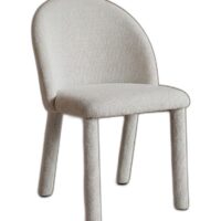 Chaise tapissée coloris beige de 83x57cm--Beige-Decowood