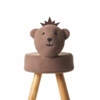Chaise Yogui 100% coton marron-Coton-Marron-Crochetts
