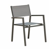 Chaises empilables - lot de 6--Gris-Concept Usine