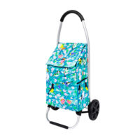 Chariot de courses  bleu clair polyester 0 x 22 x 53 cm--Bleu-Pylones