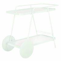 Chariots de service métal blanc
