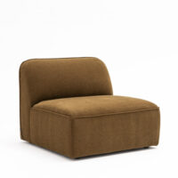 Chauffeuse pour canapé modulable en tissu - bronze-Tissu-Marron-Drawer
