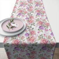 Chemin de table en coton-Coton-Blanc-Ambiente