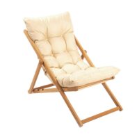 Chilienne 3 positions - coussin beige--Beige-Pier import