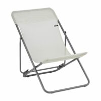 Chilienne jardin pliant multi-positions en acier beige L83xl62xH91--Beige-LAFUMA MOBILIER