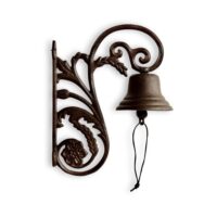 Cloche fonte marron-Fonte-Marron-Décoration d'Autrefois
