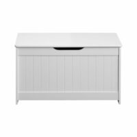 Coffre à jouets enfant blanc--Blanc-Mobili Rebecca