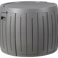 Coffre de rangement 56 cm 56 cm gris--Gris-Beliani