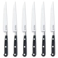 Coffret 6 couteaux steak lame lisse--Argenté-Richardson Sheffield